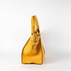 Celine Mustard Yellow Leather Mini Luggage Tote Bag