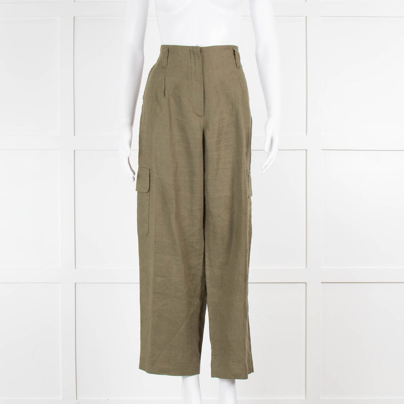 Riani Khaki Linen Trousers