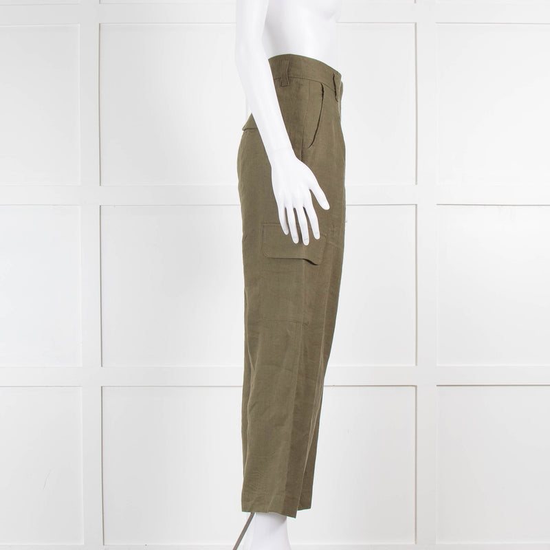 Riani Khaki Linen Trousers