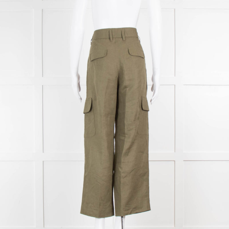 Riani Khaki Linen Trousers