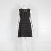 Diane Von Furstenberg Black Shirred Mini