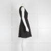 Diane Von Furstenberg Black Shirred Mini