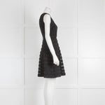 Diane Von Furstenberg Black Shirred Mini