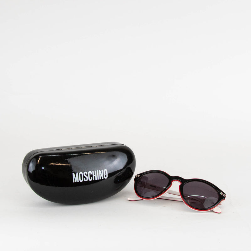 Moschino Black With Red Edge Sunglasses