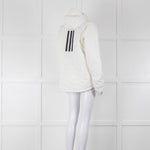 Adidas White Nylon Thin Puffer Coat