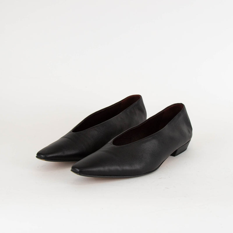 Bottega Veneta Black Almond Ballerina Flats