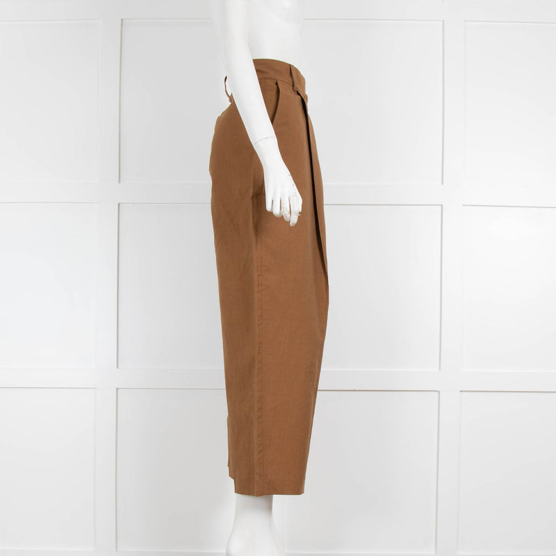 Margaret Howell Brown Wool and Linen Trousers