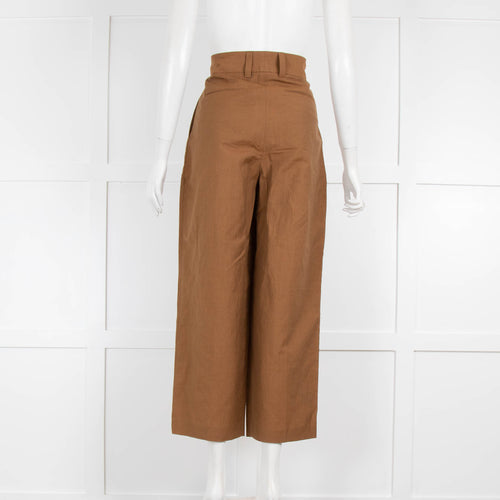 Margaret Howell Brown Wool and Linen Trousers