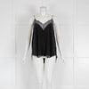 Zadig & Voltaire Deluxe Black Silk & Beads Camisole