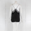 Zadig & Voltaire Deluxe Black Silk & Beads Camisole