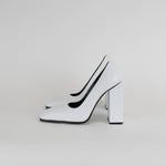 Marie Adam-Leenaerdt White Closed Toe Heel