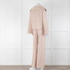 Claudie Pierlot Beige Zip Neck Tassel Sweat Shirt