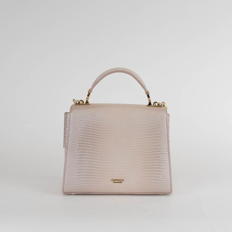 Aspinal Of London Neutral Oyster Leather Mini Mayfair Bag