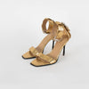 All Saints Gold Metallic Heeled Sandals