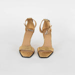 All Saints Gold Metallic Heeled Sandals