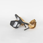 All Saints Gold Metallic Heeled Sandals