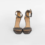 All Saints Grey Metallic Heeled Sandals