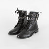 Evaluna Black Ankle Boots With Buckles & Zip