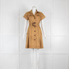 DVF Tan Shirt Dress With Belt