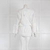 Melissa Odabash White Textured Bell Sleeve Cover Up Minidress