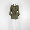 Figue Khaki Military Jacket with Beading