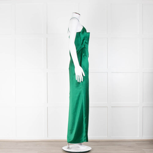 16Arlington Forest Green Esteli Corset Midi Dress