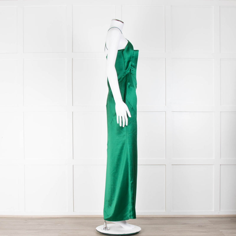 16Arlington Forest Green Esteli Corset Midi Dress