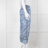 Victoria Victoria Beckham Blue Printed Crop Pyjama Trousers