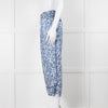 Victoria Victoria Beckham Blue Printed Crop Pyjama Trousers