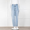 Frame Blue Acid-Washed Oversized Jeans