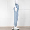 Frame Blue Acid-Washed Oversized Jeans