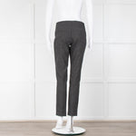 Les Chiffoniers Grey Cream Flecks Cigarette Wool Trousers