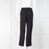 Vince Black Pleated Front Cropped Trousers