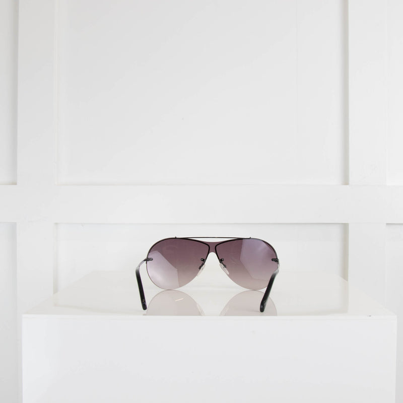 Emilio Pucci Black Sunglasses with Multicolour Arms