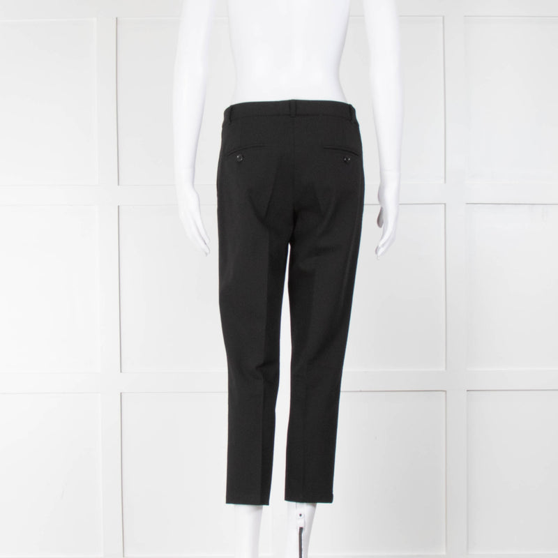 Dolce & Gabbana Black Slim Cropped Trousers