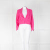 House of Harlow 1960 Pink Cropped Linen Jacket