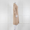 Joseph Beige Wool Polo V Neck Long Sleeve Dress