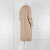 Joseph Beige Wool Polo V Neck Long Sleeve Dress