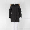 Canada Goose Black Fur Trim Puffer Jacket