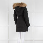 Canada Goose Black Fur Trim Puffer Jacket