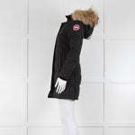 Canada Goose Black Fur Trim Puffer Jacket