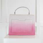 Off White Pink Sprayed Suede Jitney 2.8 Handbag