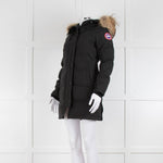 Canada Goose Black Fur Trim Puffer Jacket