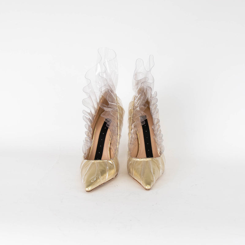 Midnight 00 Gold PVC Cinderella Pumps