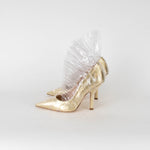 Midnight 00 Gold PVC Cinderella Pumps