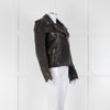 Victoria Victoria Beckham Black Leather Biker Jacket