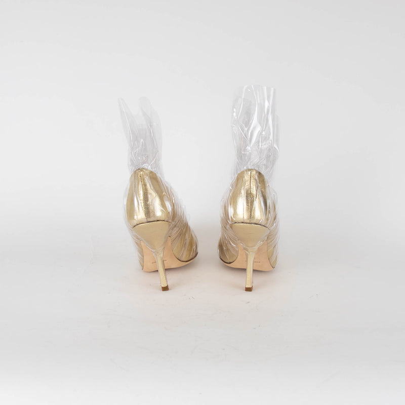 Midnight 00 Gold PVC Cinderella Pumps