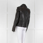 Victoria Victoria Beckham Black Leather Biker Jacket