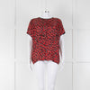 Louis Vuitton Red Black Stephen Sprouse Print Sleeveless SilkTop