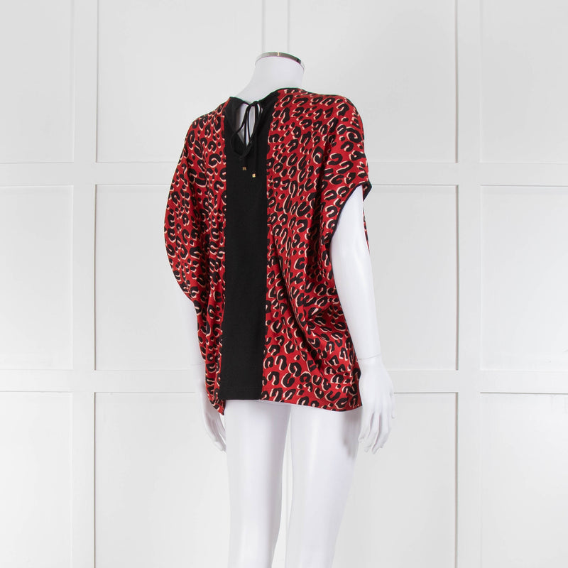 Louis Vuitton Red Black Stephen Sprouse Print Sleeveless SilkTop